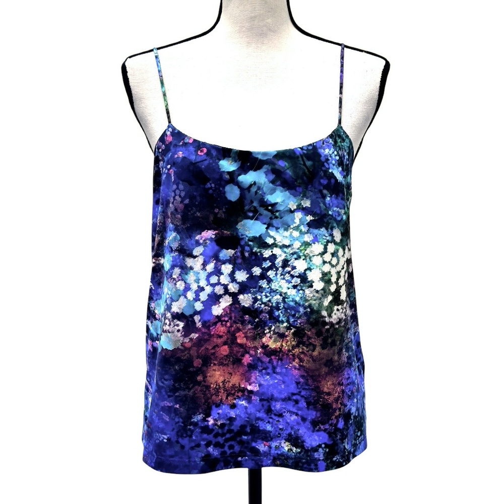 TOPSHOP MULTICOLOR ABSTRACT BOKEH TANK TOP